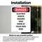 Signmission Electric Shock Hazard Risk Swim Danger Sign, Vinyl Decal, 5in W x 7in L, 2PK OS-2PACK-DS-D-57-V-2542 - alternate 6